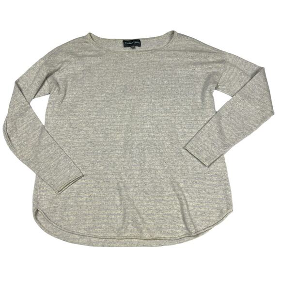 Michael Stars Sweater Cashmere Modal Wool Blend Grey Long Sleeve Knit Women XS/S - Picture 3 of 12